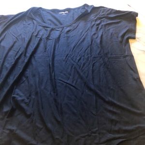 Women lands end black t shirt dz M